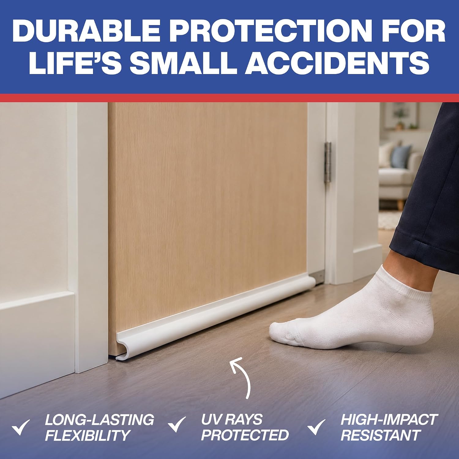 Fingersafe Toesafe Foot & Toe Protection Barrier for Child Safety, Gray 36"