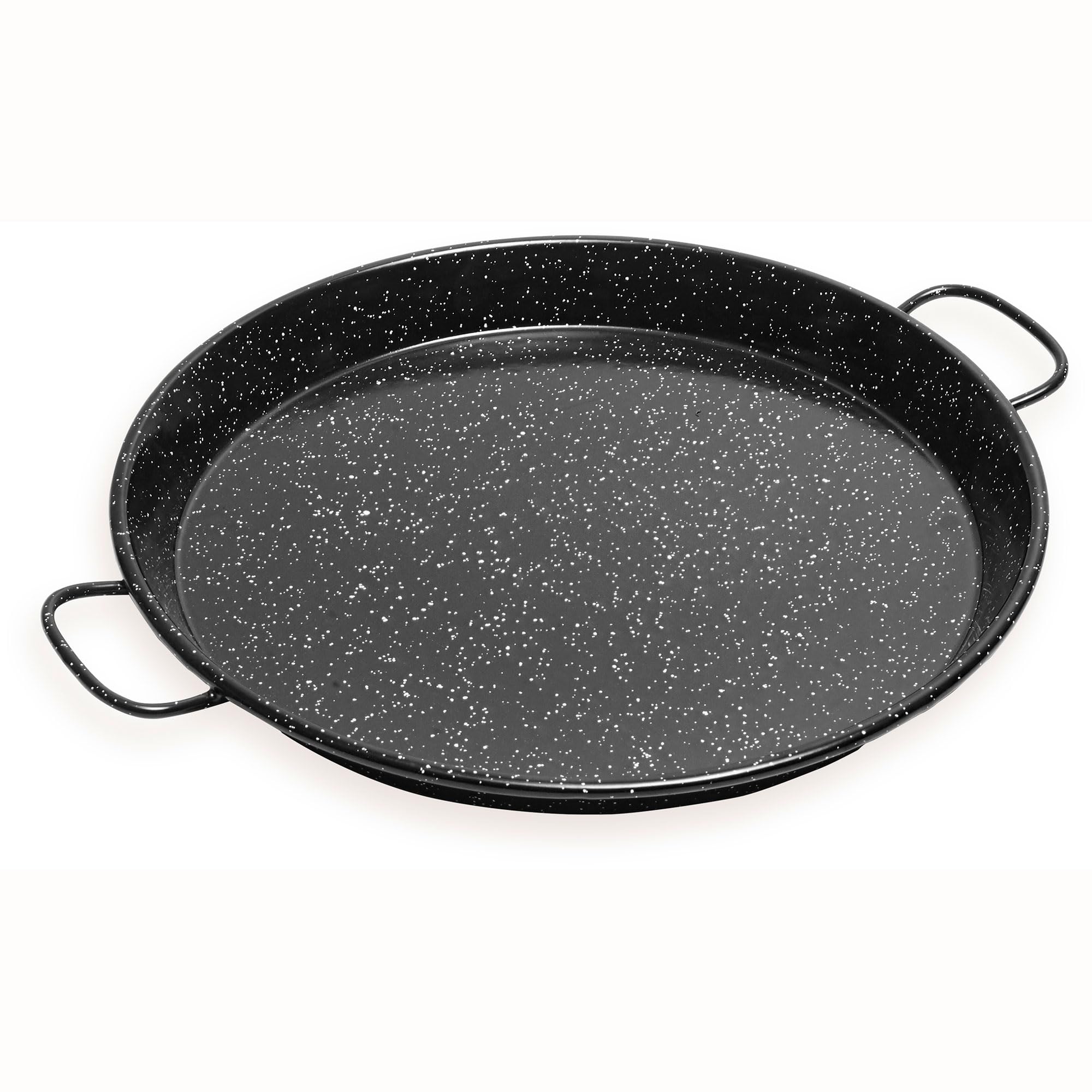 briebe Set Paella Brûleur à Gaz 30 cm + Poêle à Paella Émaillée 38 cm 8 Portions + Support à 3 Pied Robuste Pouvant Supporter jusqu'à 60 kg