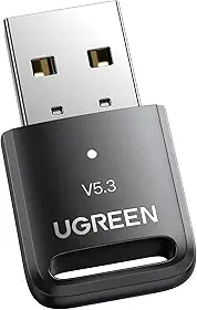 UGREEN Adaptador Bluetooth para PC, dongle Bluetooth 5.3, Plug & Play para Windows 11/10/8.1, transmissor e receptor Bluetooth para teclado/mouse/fone de ouvido/alto-falantes/impressora