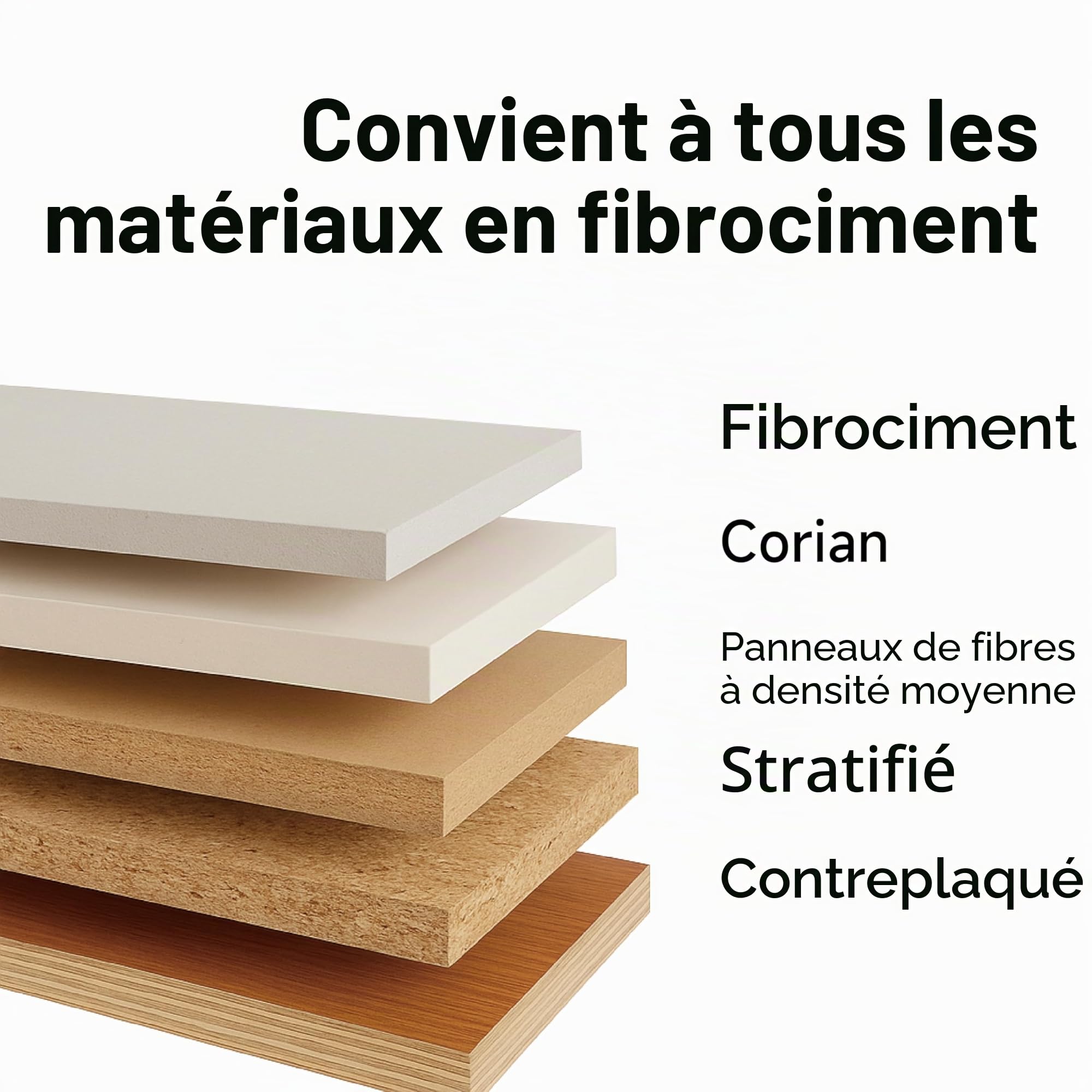 METAK-Lame de scie circulaire expert for fiber cement - 216 x 30 mm - Avec 6 dents diamantées de haute performance (PCD) - Idéal pour fibro ciment, plaques de fibrociment et éternite