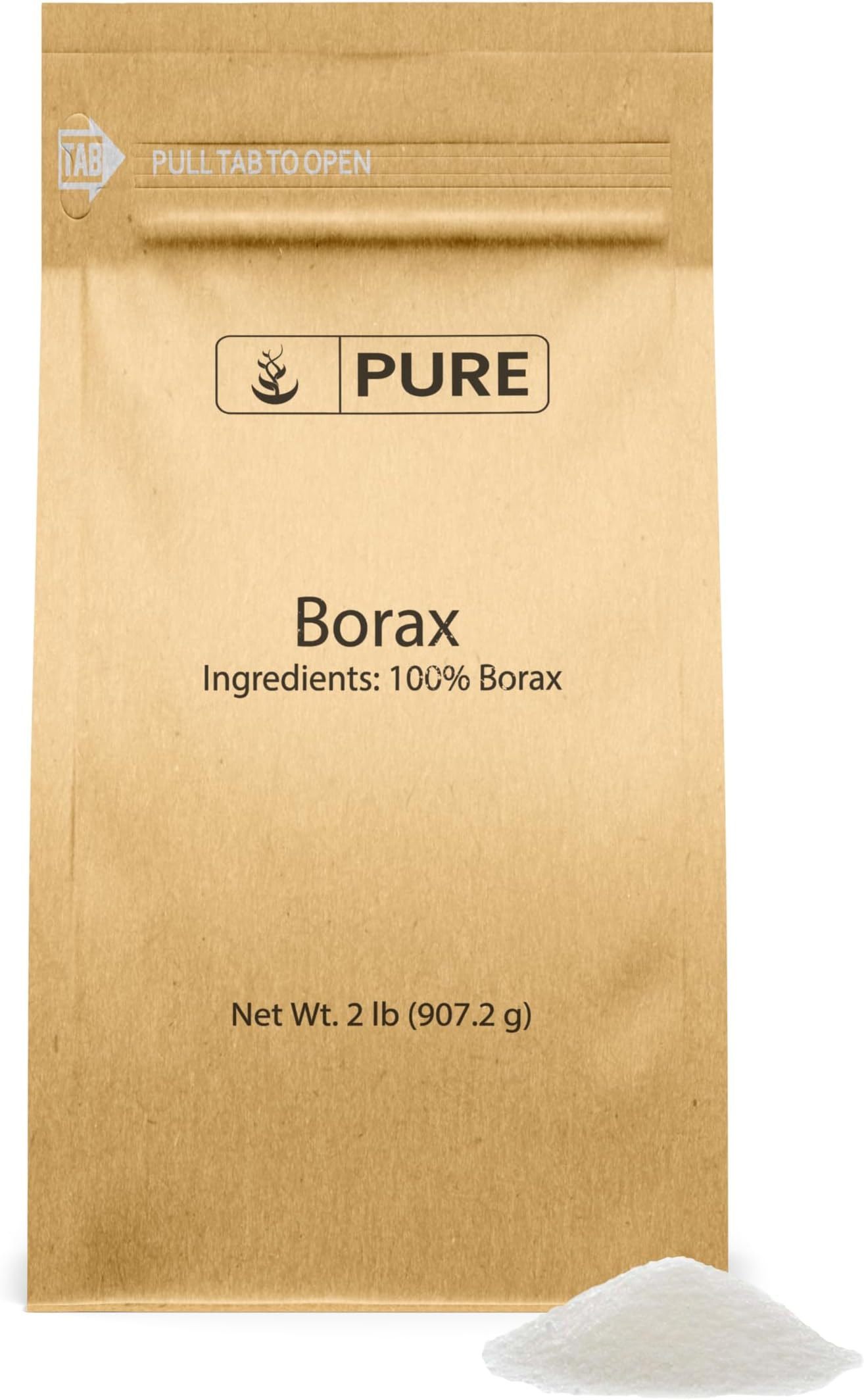Borax Powder (2 lb) Sodium Borate, Multipurpose Cleaning Agent, Ideal Slime Ingredient