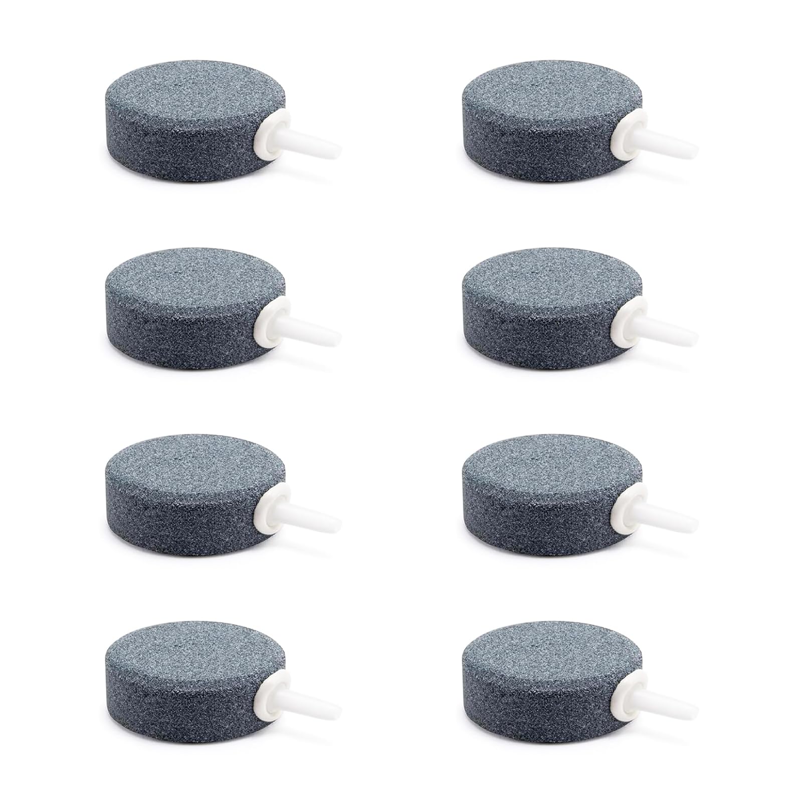 8 Pièces Diffuseur Air Aquarium, Diamètre 4 cm Pierre à Bulles pour étangs, Gravier Bulleur Aquarium, Gris Diffuseur D'oxygène, pour Aquariums, Bassins et Bassins