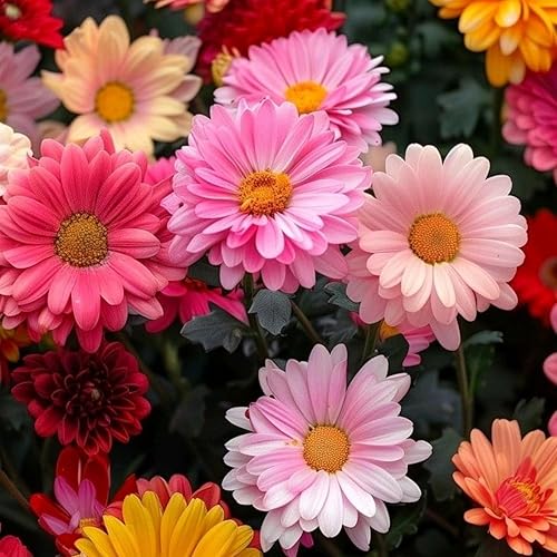 Miniatura 3 de Gerbera - Semillas de margaritas para plantar, más de 300 semillas mixtas de gerbera de margaritas sin OMG, semillas de jardín frescas de flores