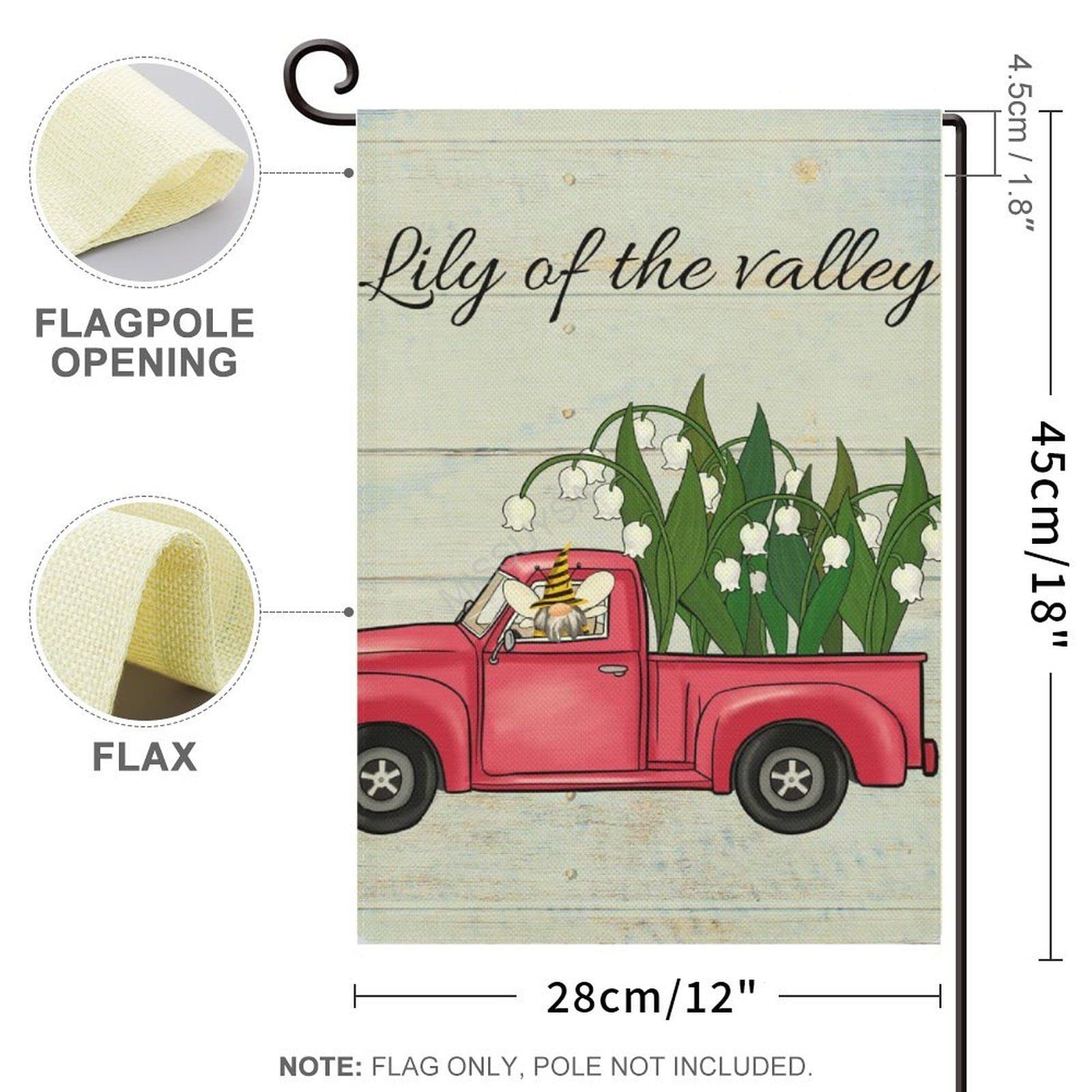 Amazon.com : Home Welcome Garden Flag,Lily of The Valley Truck 