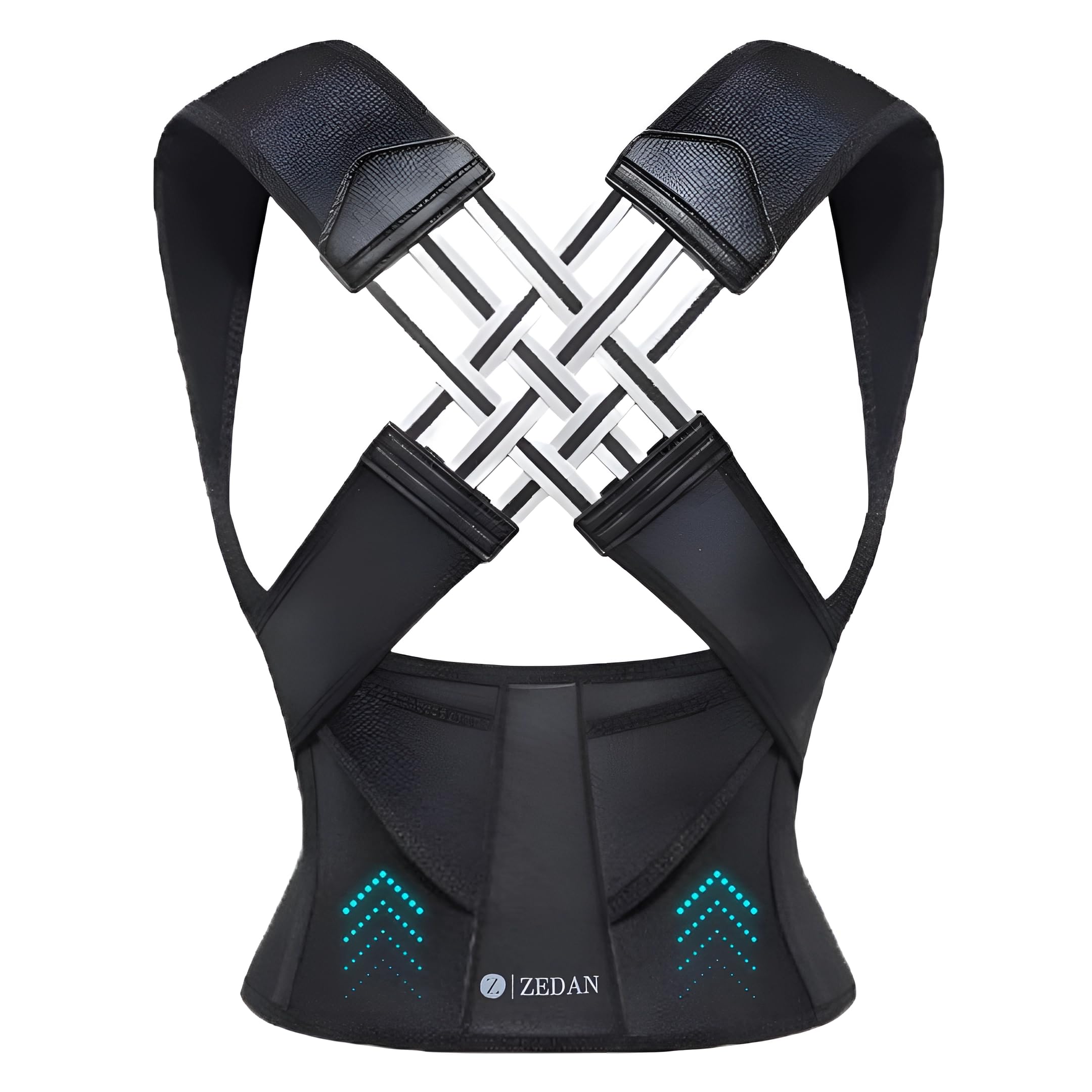 ZEDAN Neoprene Posture Corrector Belt for Men & Women | Adjustable Shoulder & Back Support Brace | Comfortable Clavicle Strap | Universal Size Back Straight Support | Lightweight Posture Belt for Work & Home