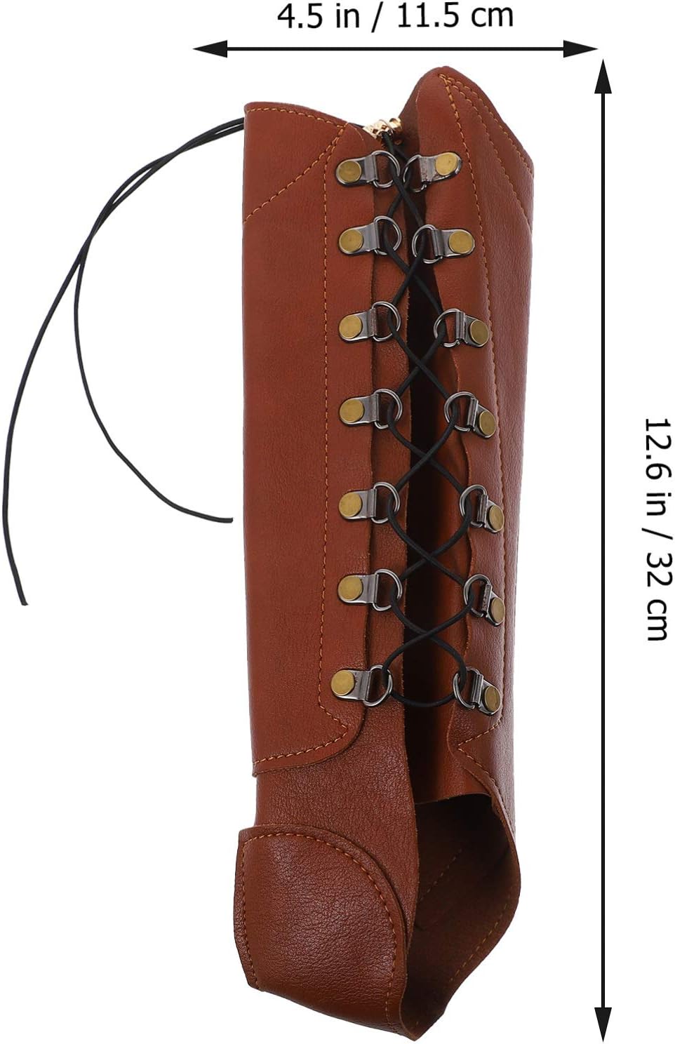 2pcs Arm Protector Pu Leather Forearm Guard for Archery Practice Comfortable Vintage Style Accessory for Shooting and Cosplay