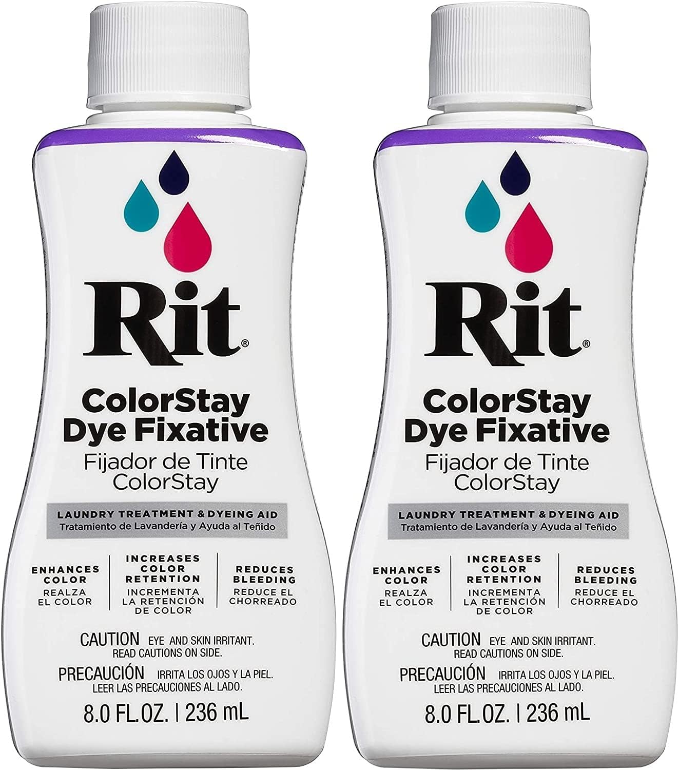 Rit Dye RIT COLORSTAY, 8 fl oz, Dye Fixative (2-Pack)