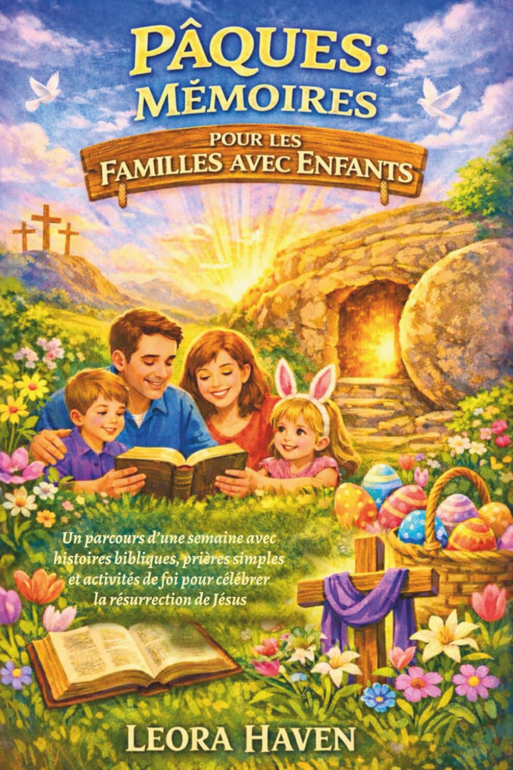 PÂQUES: MÉMOIRES POUR LES FAMILLES AVEC ENFANTS: Un parcours d’une semaine avec histoires bibliques, prières simples et activités de foi pour célébrer la résurrection de Jésus