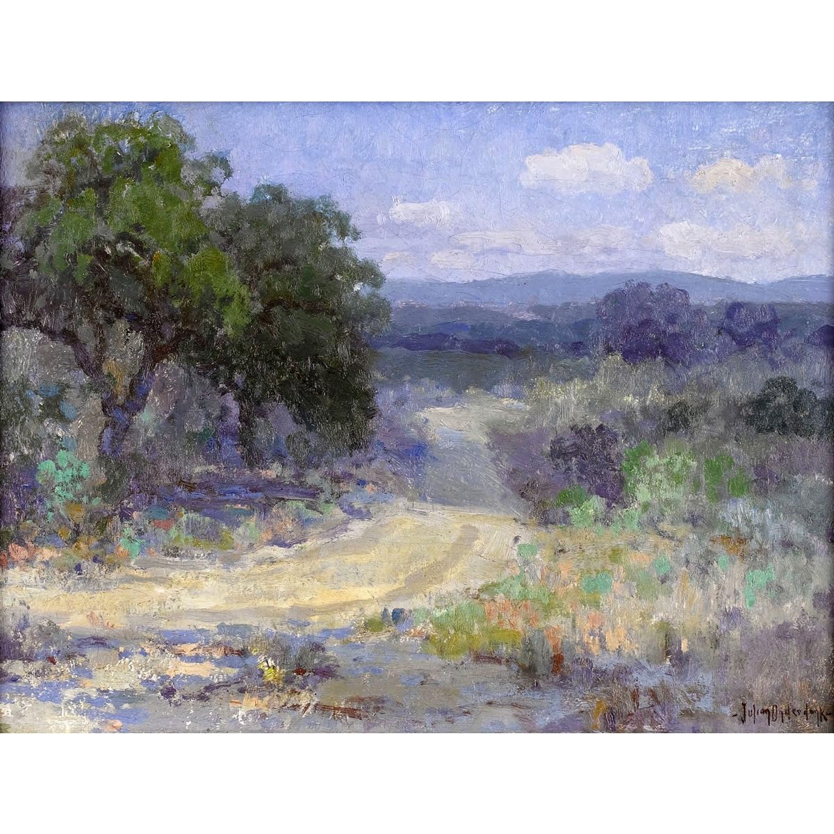 Impression murale sur toile Texas Hill Country 61x81 cm - 2