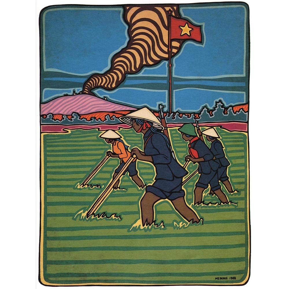 Wee Blue Coo Communism Cuba Volcano Soldier Farm Art Print Poster Wall Decor 12X16 Inch