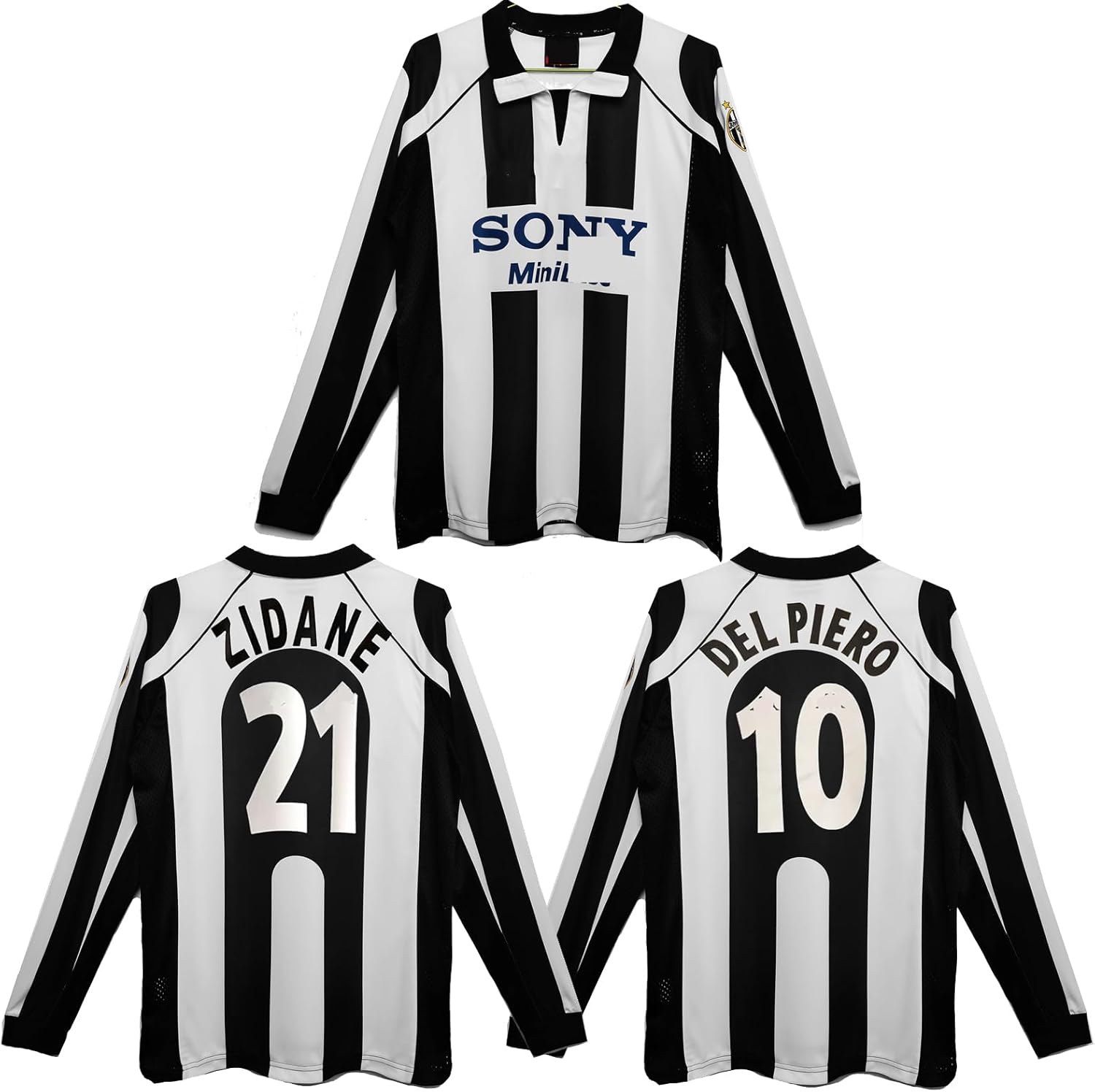 1997/98 ユヴェントス アウェイ 長袖 レトロ ユニフォーム ジダン 21