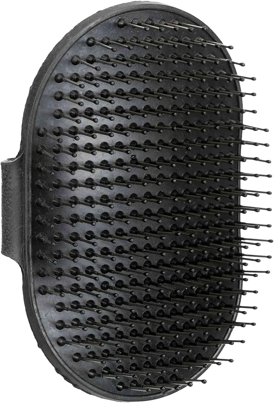 Care brush with hand-loop, 8 × 13 cm, BLACK