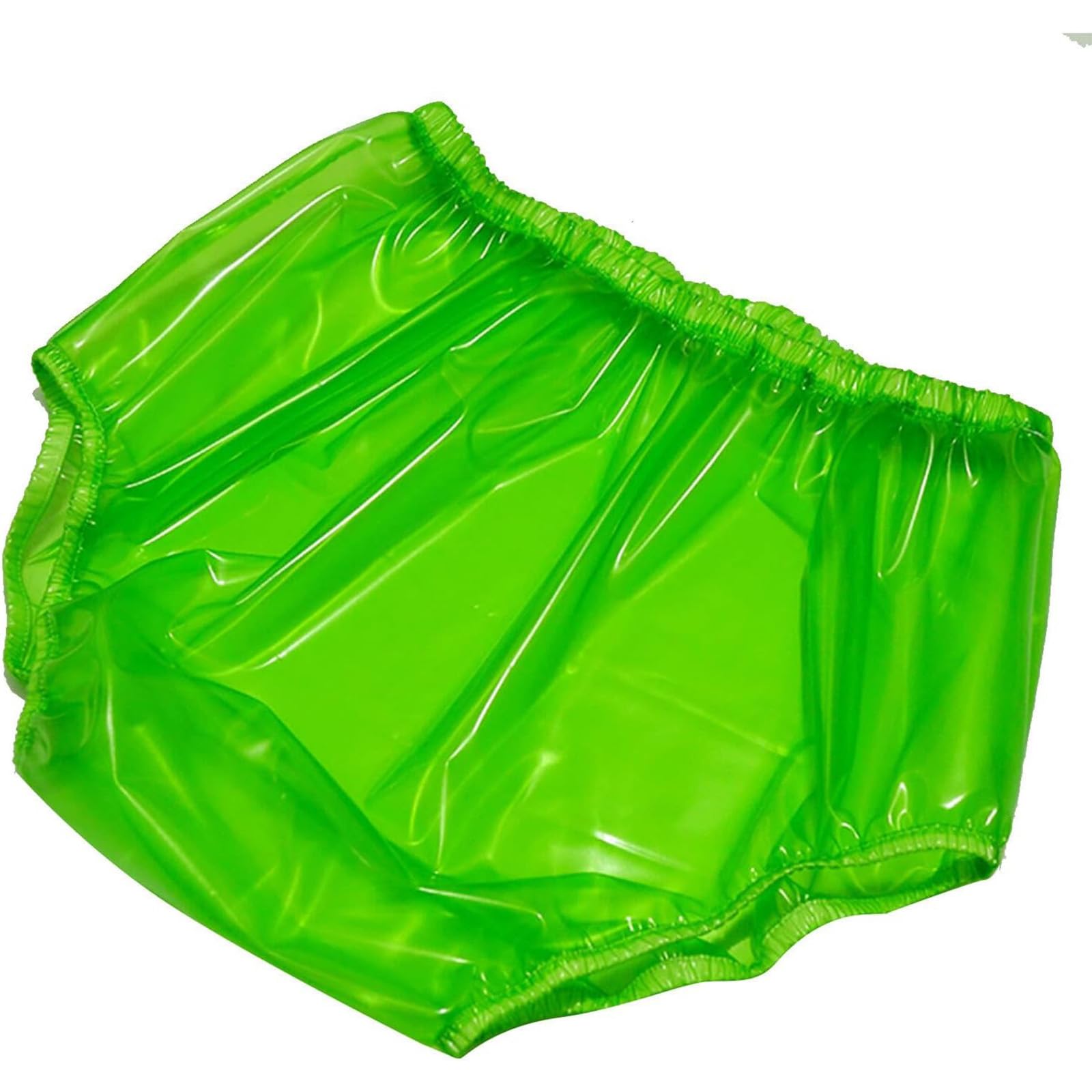 Adult Incontinence PVC Diaper Cover, Loose Transparent Soft Incontinence Anti-Diaper Pants, Large Size Briefs, Soft Surface, Unisex