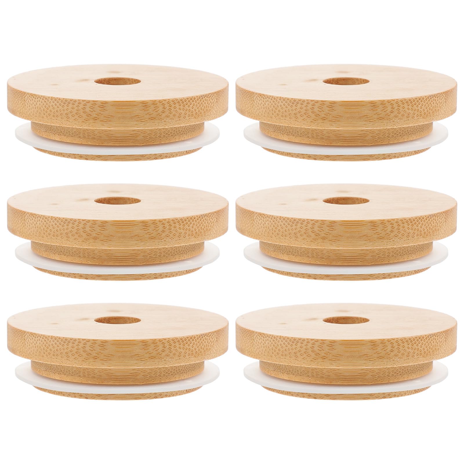 Tapas de madera para frascos que evitan derrames y bichos en bebidas usando pajita y sellado