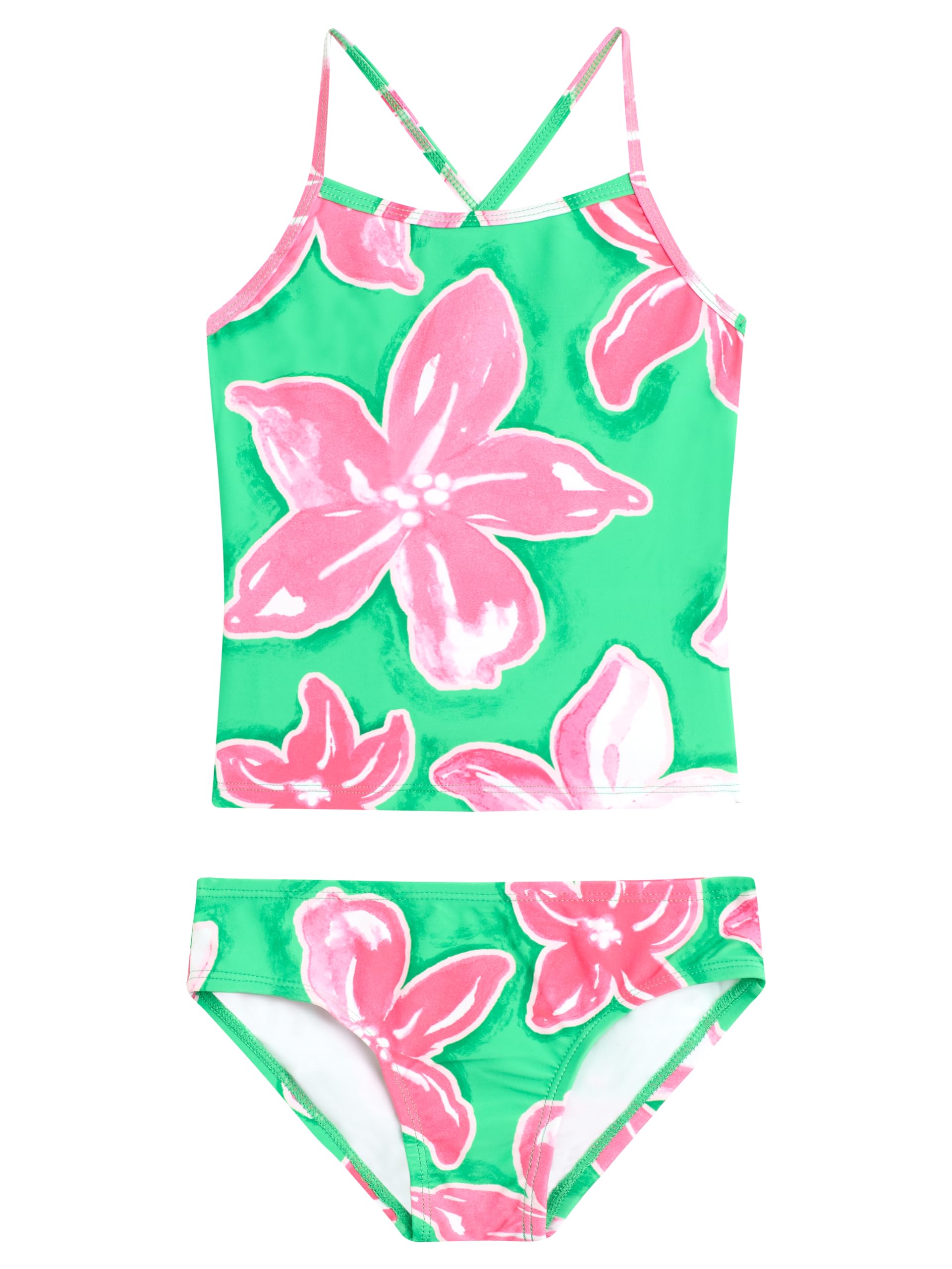 Kanu Surf Girls Melanie Beach Sport 2-pc UPF 50+ Banded Tankini