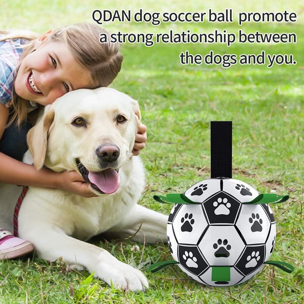 Pet Supplies : Dog Toys Soccer Ball with Grab Tabs, Interactive Dog Toys for Tug of War, Puppy Birthday Gifts, Dog Tug Toy, Dog Water Toy, Durable Dog Balls for Small & Medium Dogs（6 Inch） : 