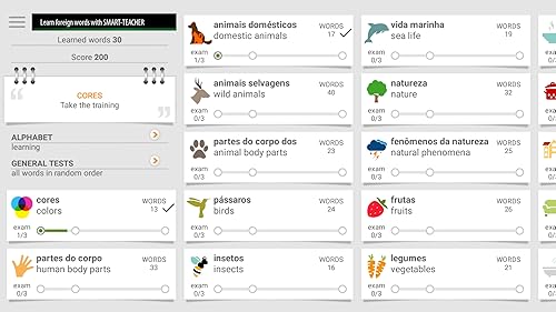Aprendemos palavras portuguesas com Smart-Teacher