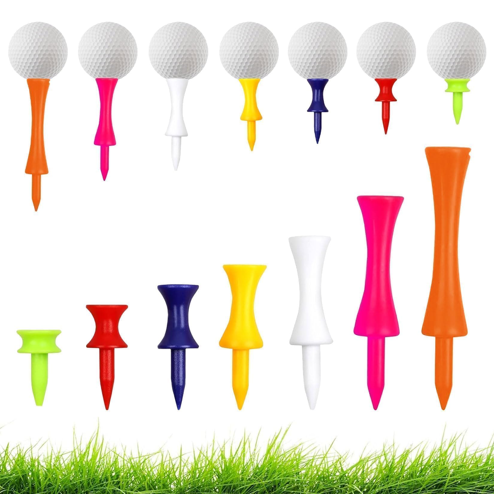 Tees de Golf Plástico Reutilizables para Práctica de Golf Accesorios