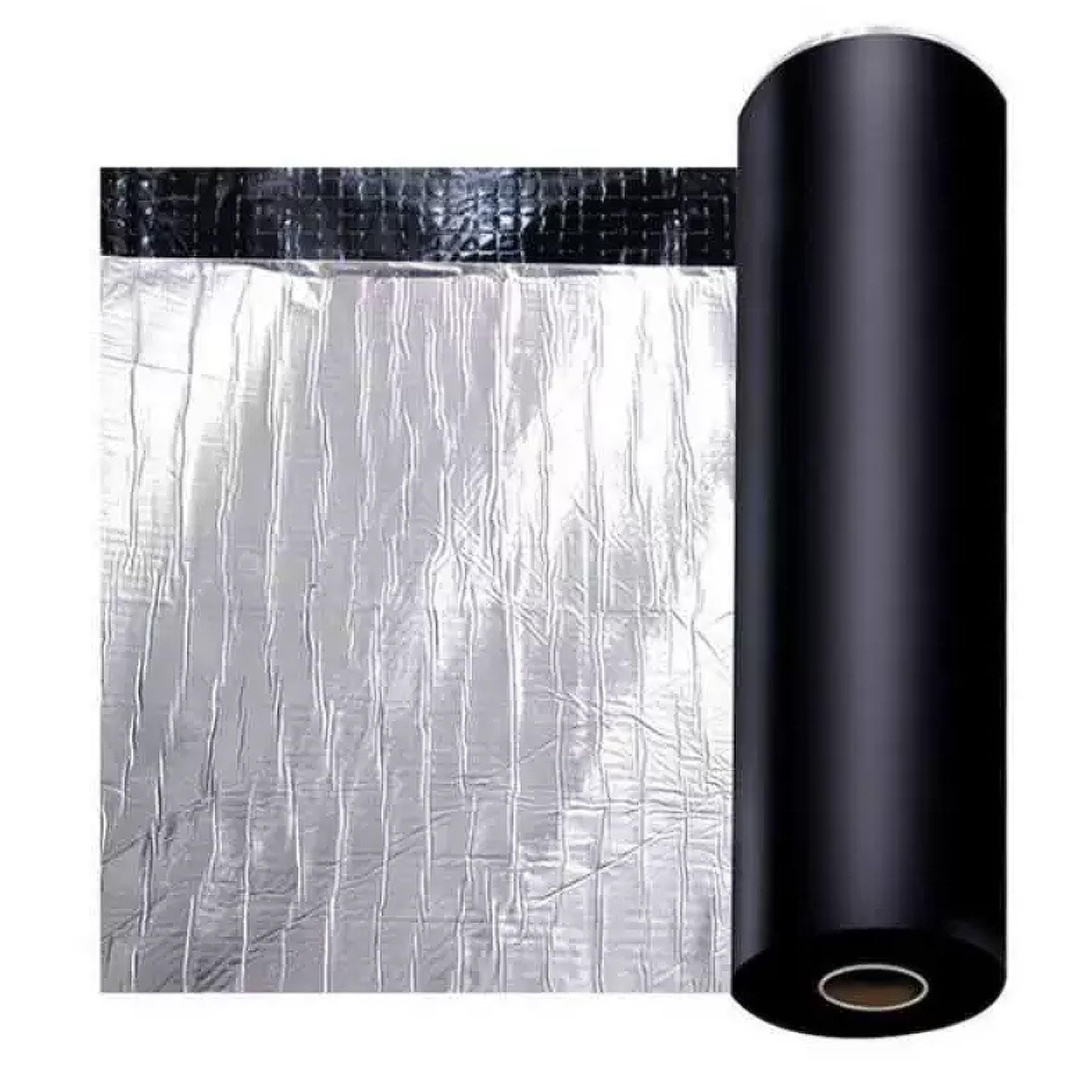 Tela Asfáltica Autoadhesiva Tejado, Cinta de Aluminio Impermeable, Rollo Bituminoso Reparación Adhesiva para Terraza Techos Goteras Grietas(20x300cm)