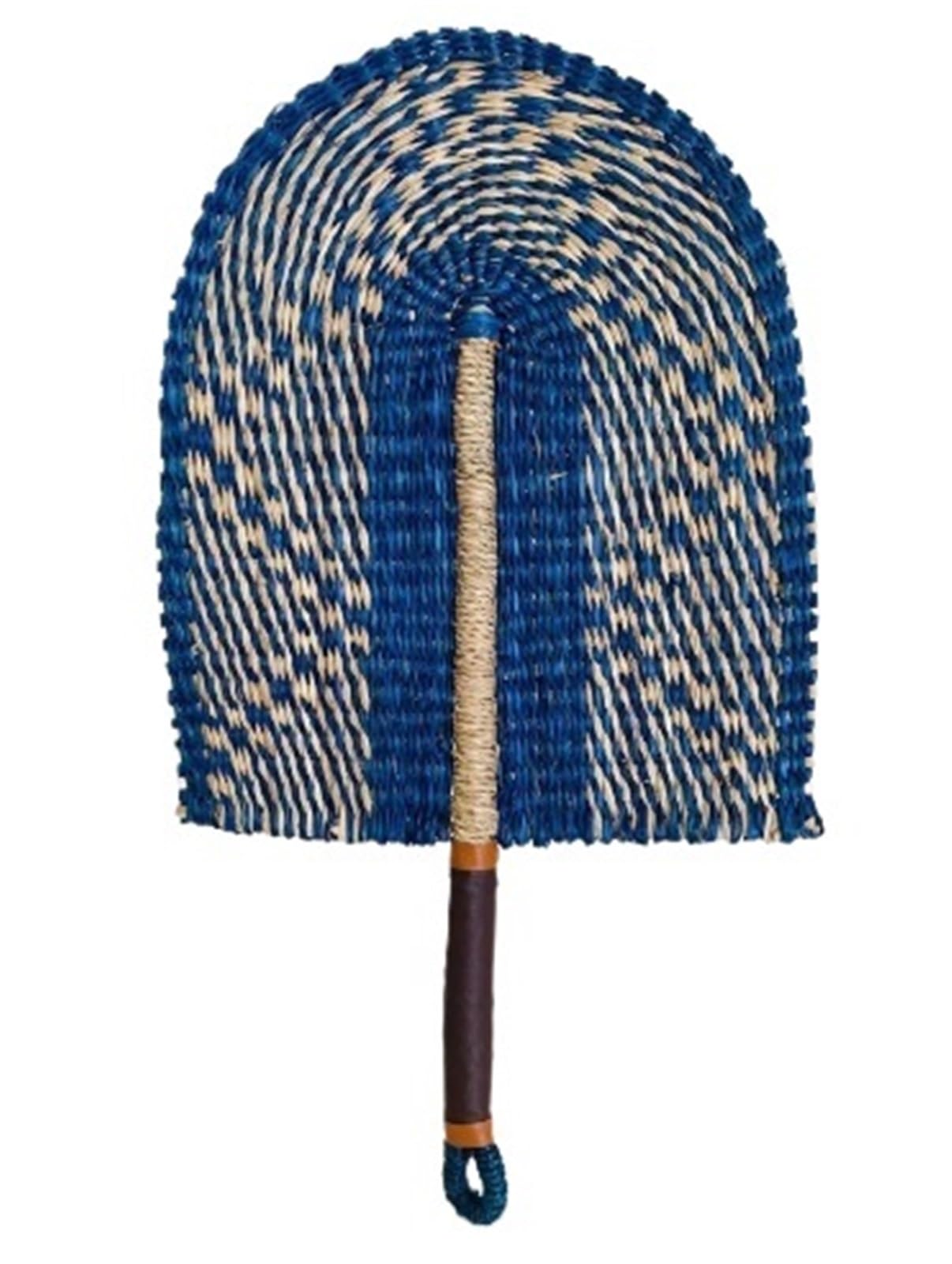 VOPLIVAT Woven Hand Fan, Bamboo Woven Fan Raffia Handwoven Summer Cooling Wall Decor Multicolor(04)