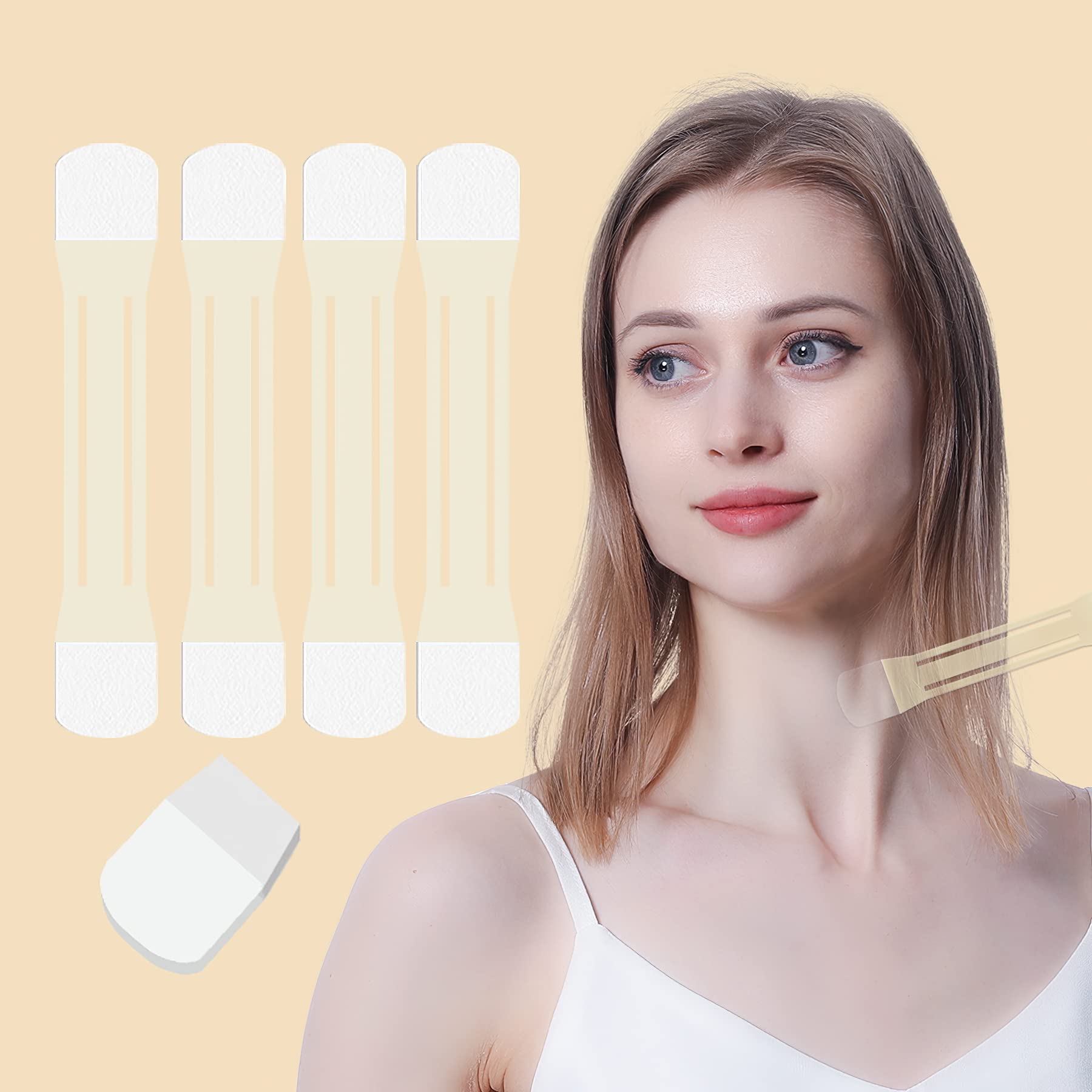 Neck Lifting Tapes, Neck Rescue Instant Correcting Strips Invisible Anti-Wrinkles Neck Patch, Newest Neck Lift Stickers Li...