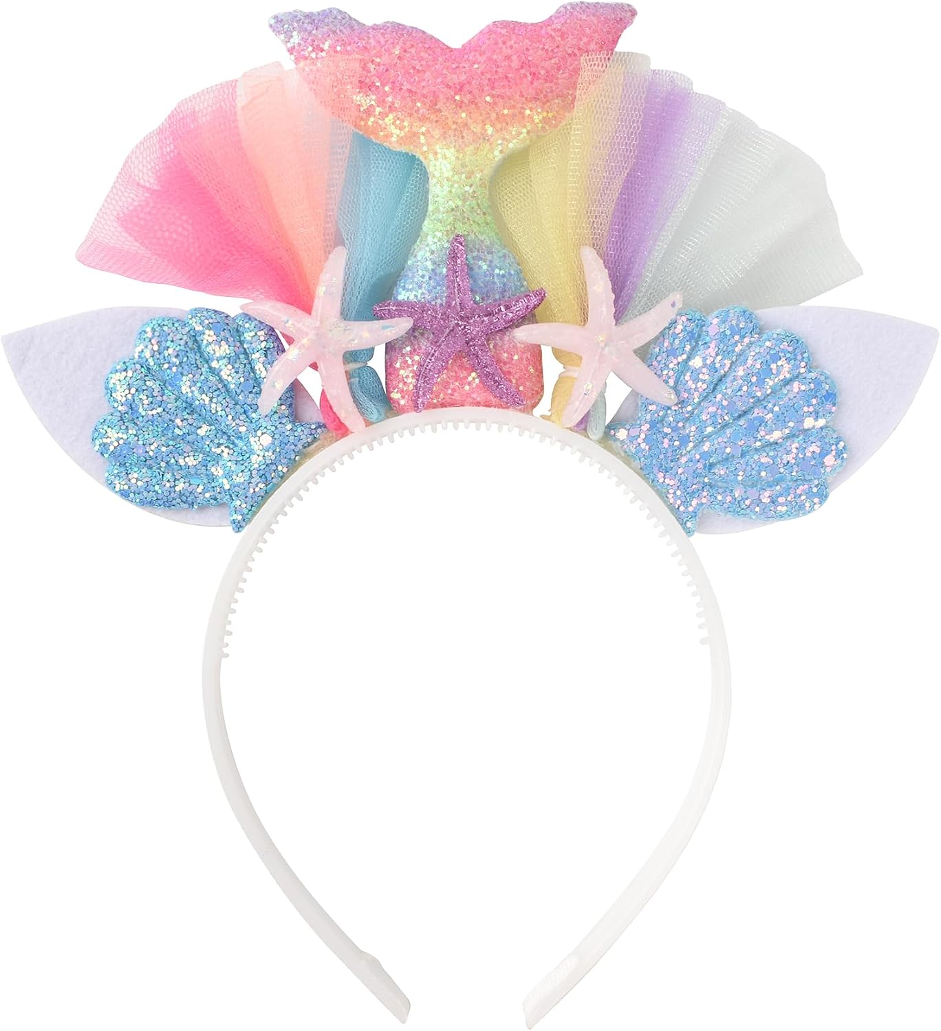 Mermaid Headband Sea Animal Hair Bands Women Hair Hoop Costume Accessories