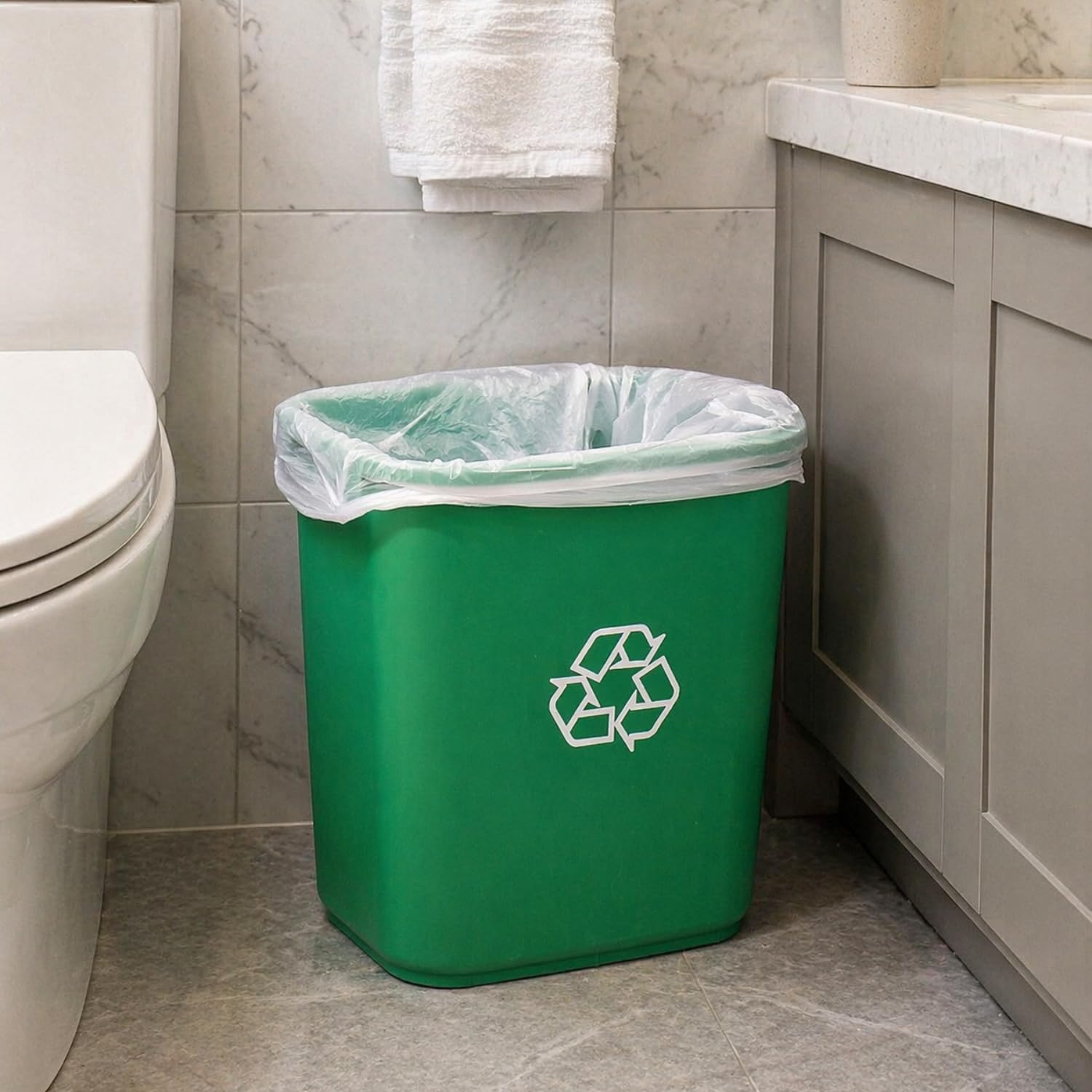 Małe worki na śmieci 4 galony 400 liczba worków na śmieci łazienkowych przezroczyste plastikowe pojemniki na śmieci pojemniki na śmieci do pojemników domowych i biurowych (liczba 400)
