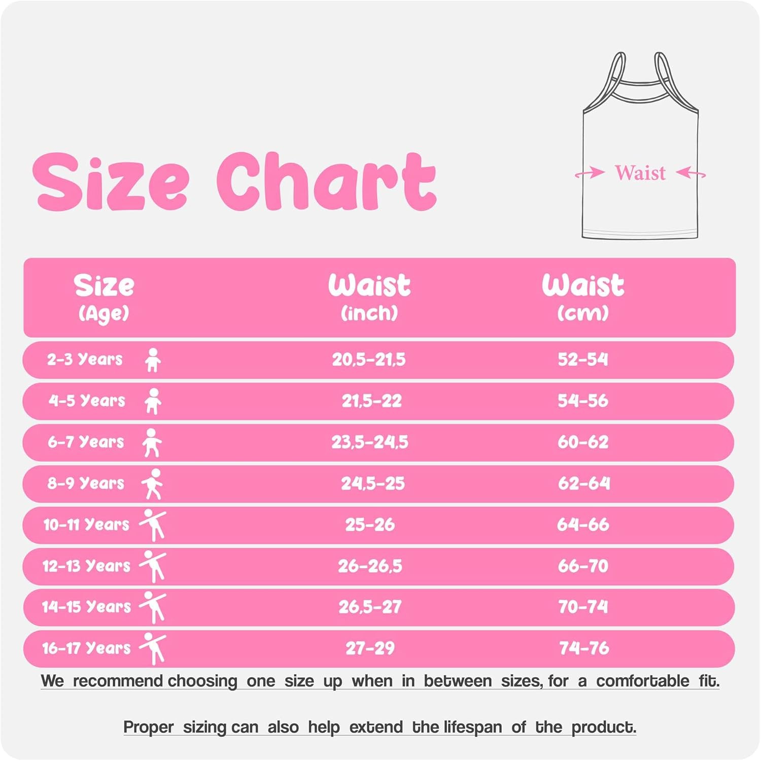 Donella Girls Camisole Undershirts - Toddler Girls Cotton Ribbed Cami 5 Pack - Image 4