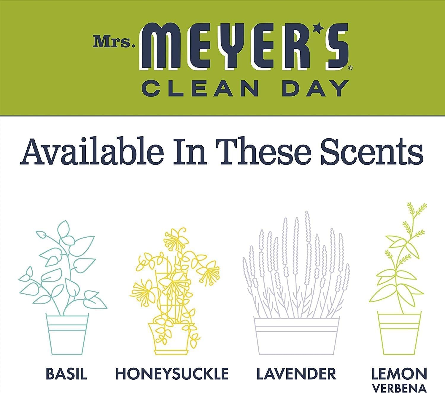 Mrs. MEYER'S CLEAN DAY Liquid Dish Soap Refill Lemon Verbena, 48 Fl Oz. (Pack of 6)