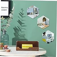 Vista 2 de Caja organizadora de joyas de madera clásica Washi Tape Holder 2pc Estuche de almacenamiento de escritorio