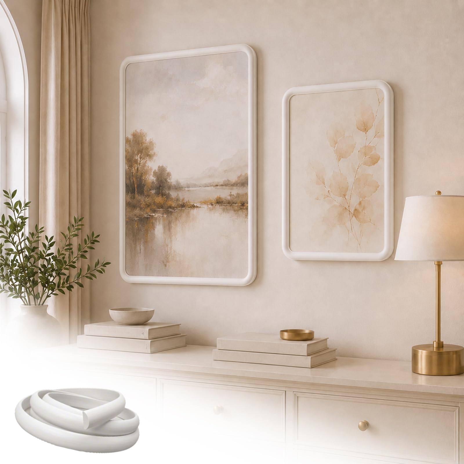 Wall Decoration Trim Flexible Molding for Mirror Window Door Frame W,5m