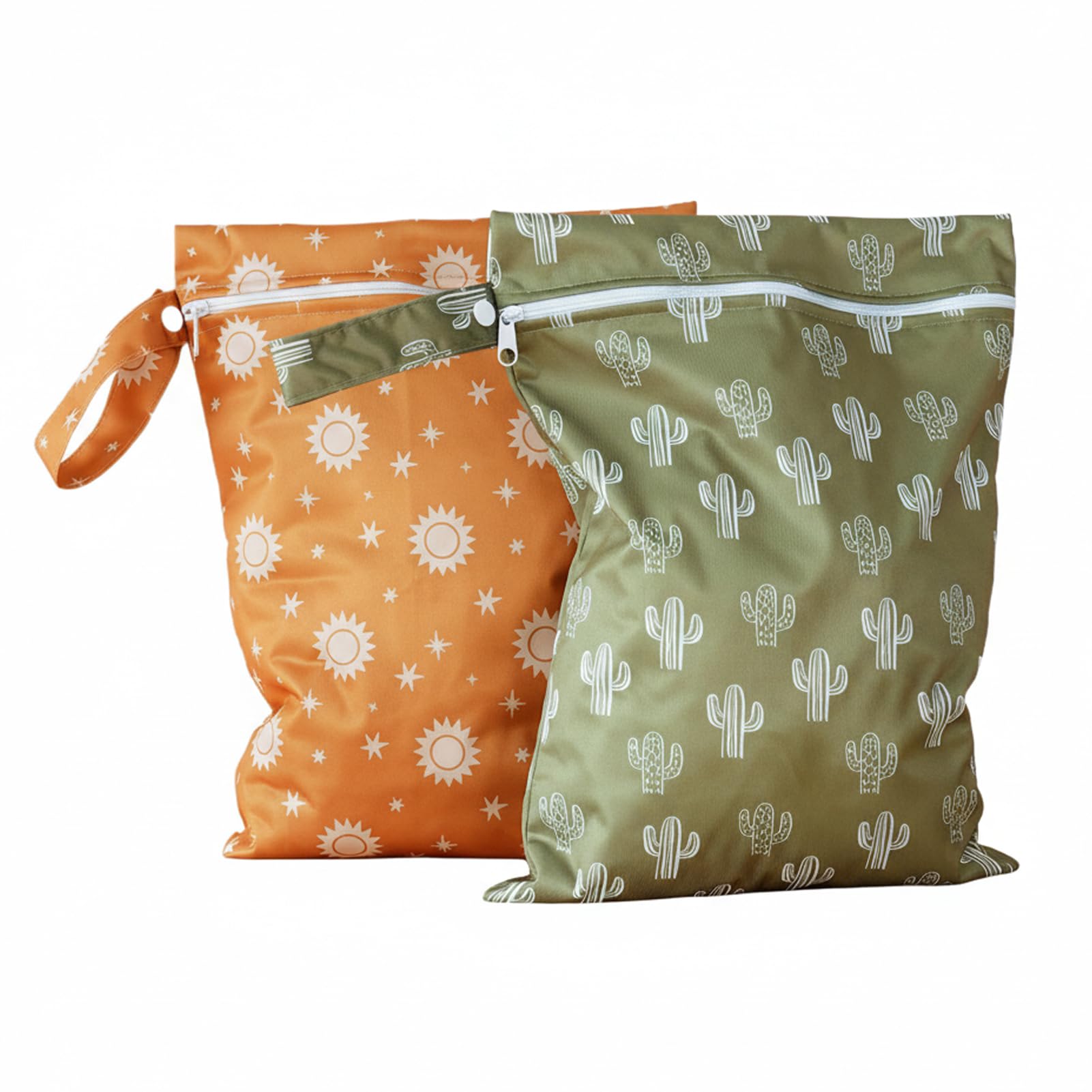Zambuph Environmentally Friendly And Reusable Sleek Wet Dry Bags For Diaper Bag And Cloth Diapers Waterproof Easy For Pool Cloth Diapers For Babies Wet Bags, ZP015-07