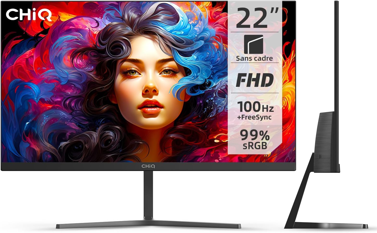 KOORUI Ecran PC 22 Pouces FHD 1080p Business Moniteur 100Hz