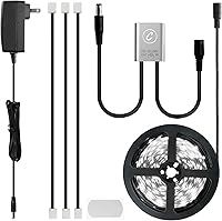 Vista 8 de SENSKY Kit de iluminación para gabinete, kit de tiras de luces LED flexibles con interruptor de sensor de gabinete para pistola segura