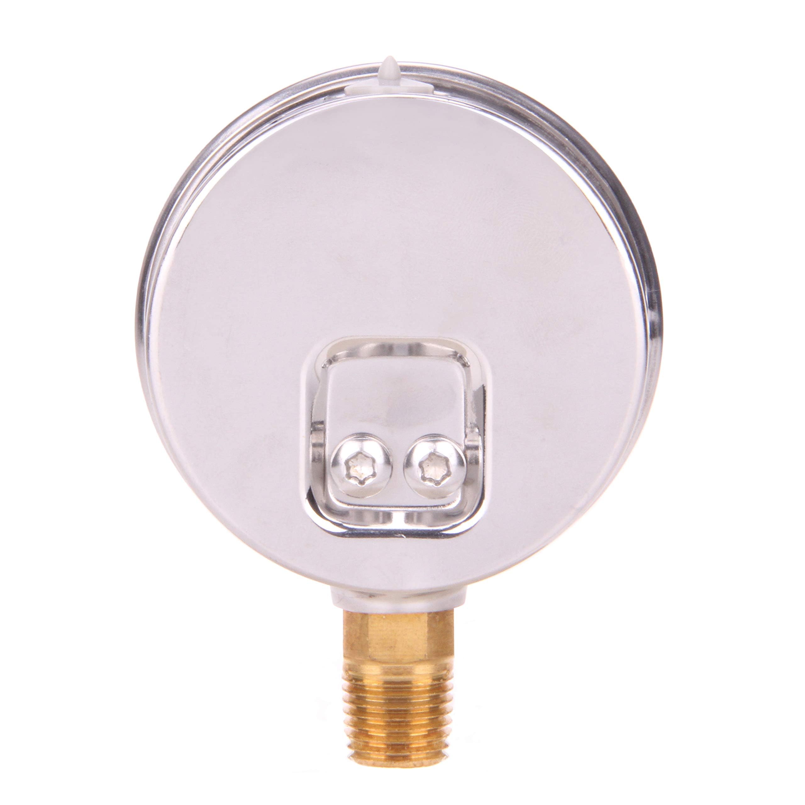 Manometro Meaureman 0-100 Psi – Quadrante 2.5", Cassa Acciaio Inox, Riempito Di Glicerina, Attacco 1/4" NPT Inferiore