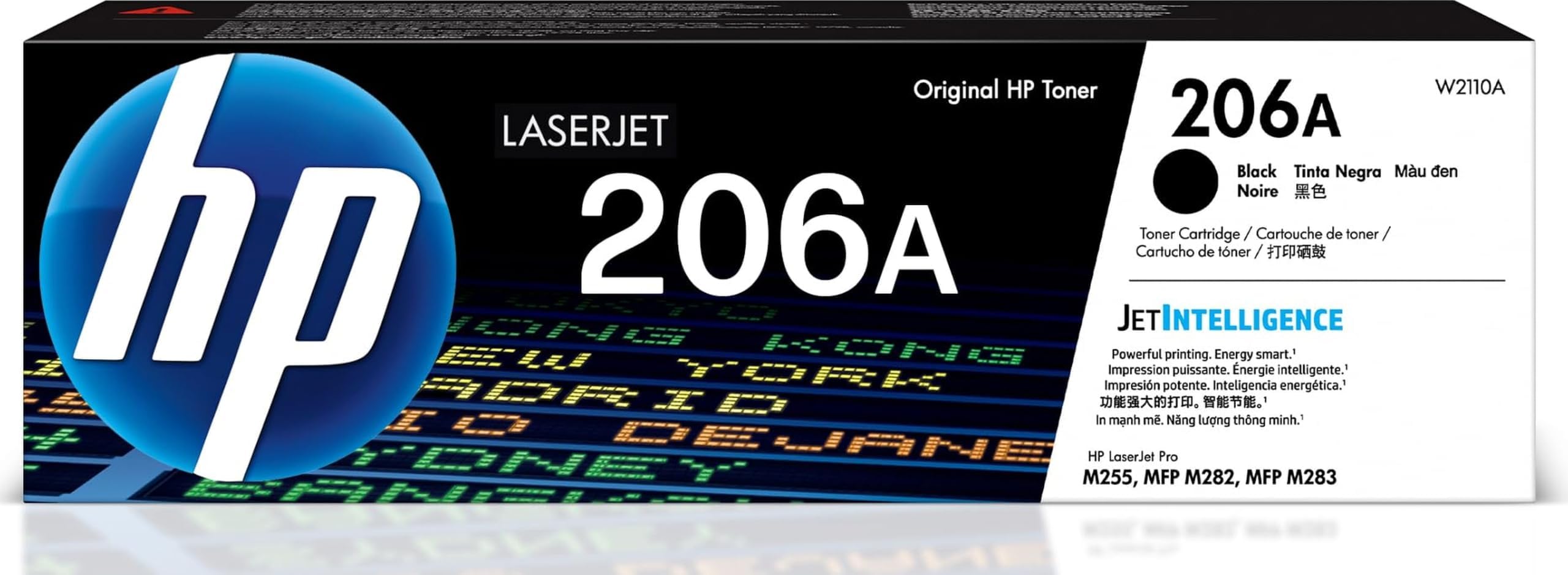 HP 206A Black Toner Cartridge | Works with Color LaserJet Pro M255, MFP M282, M283 Series | W2110A