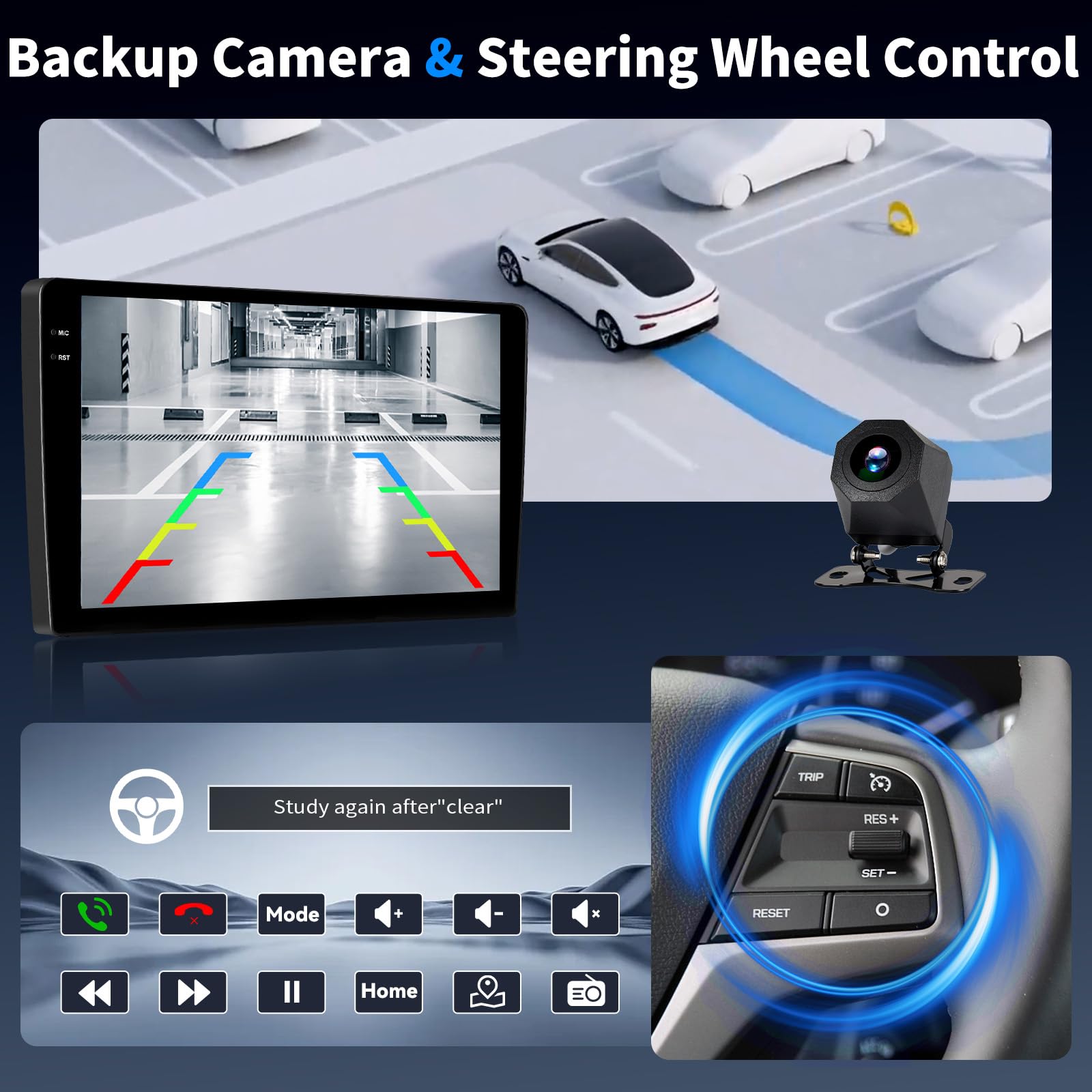 Android 15, 4G+128G GOHHDL Autoradio pour Peugeot 208 2008 2012-2018 avec Wireless Carplay Android Auto, 10.1 Pouces Poste Radio Voiture avec GPS Navi WiFi Bluetooth FM/RDS EQ SWC AHD Caméra&Mic