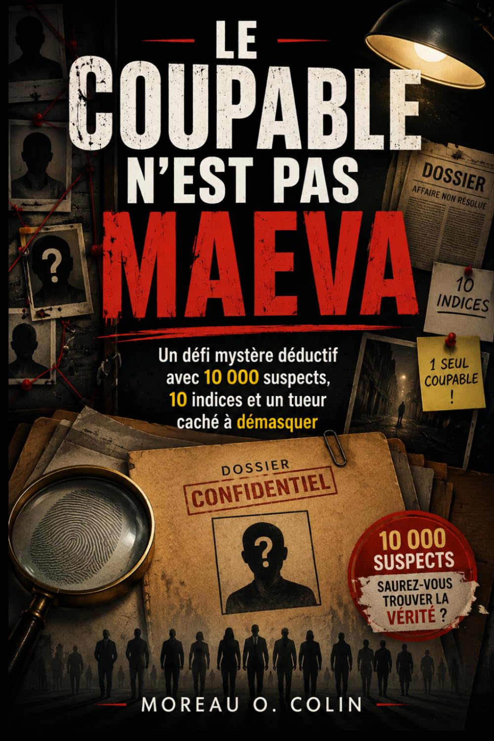 LE COUPABLE N'EST PAS MAEVA: Un défi mystère déductif avec 10 000 suspects, 10 indices et un tueur caché à démasquer (Le coupable n'est pas les livres...)