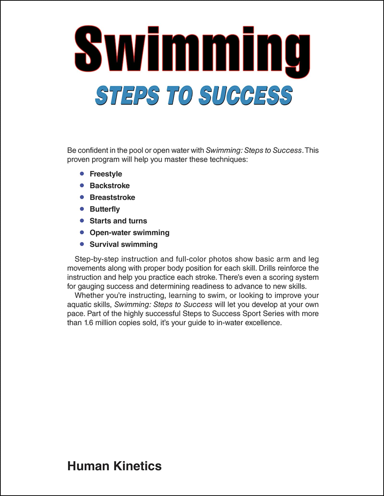 Swimming: Steps to Success (STS (Steps to Success Activity))