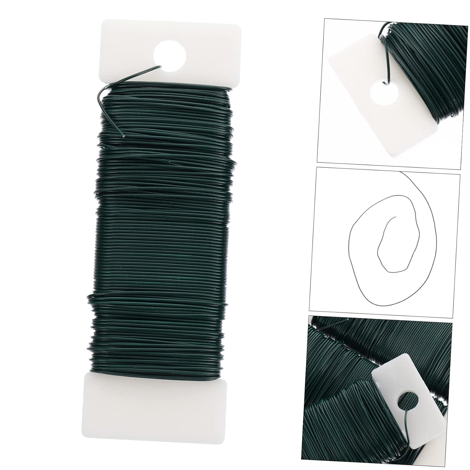 3pcs Binding Iron Wire Flower Iron Wire Plant Green Flexible for Plant Ties Floral Stems