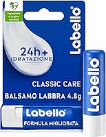 Labello Classic Care Balsamo Labbra 4.8 g, Burrocacao labbra classico fondente sulle labbra, Lip balm con burro di...