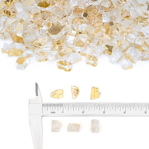 Miniatura 90 de Stanbroil - Cristal para fuego de chimenea, lugar para fogatas. Cobre reflectante