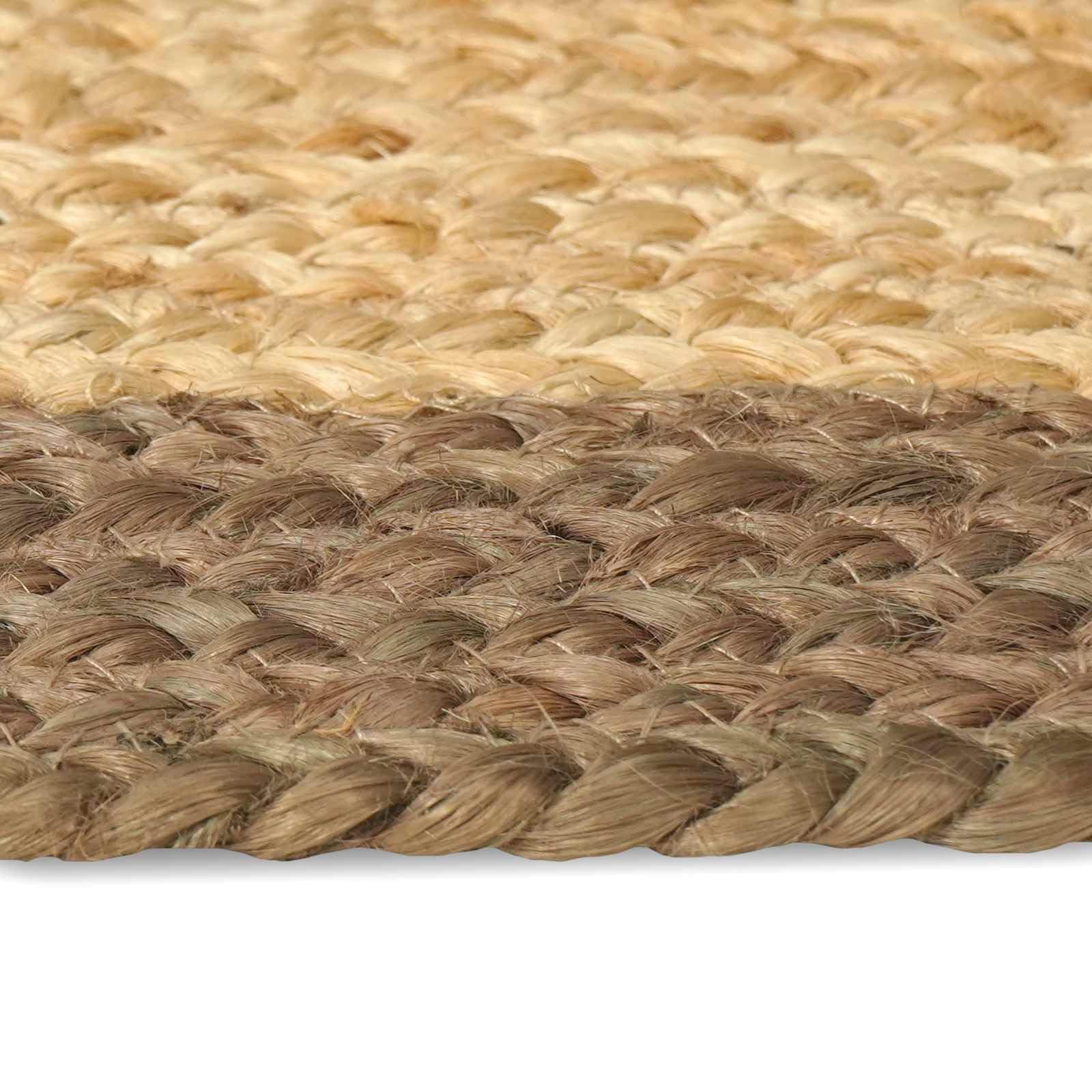 Tapis de couloir en jute gris 60 x 250 cm – Tapis naturel moderne fait à la main pour salon, couloir et cuisine – Tapis tissé rectangulaire robuste en fibre naturelle
