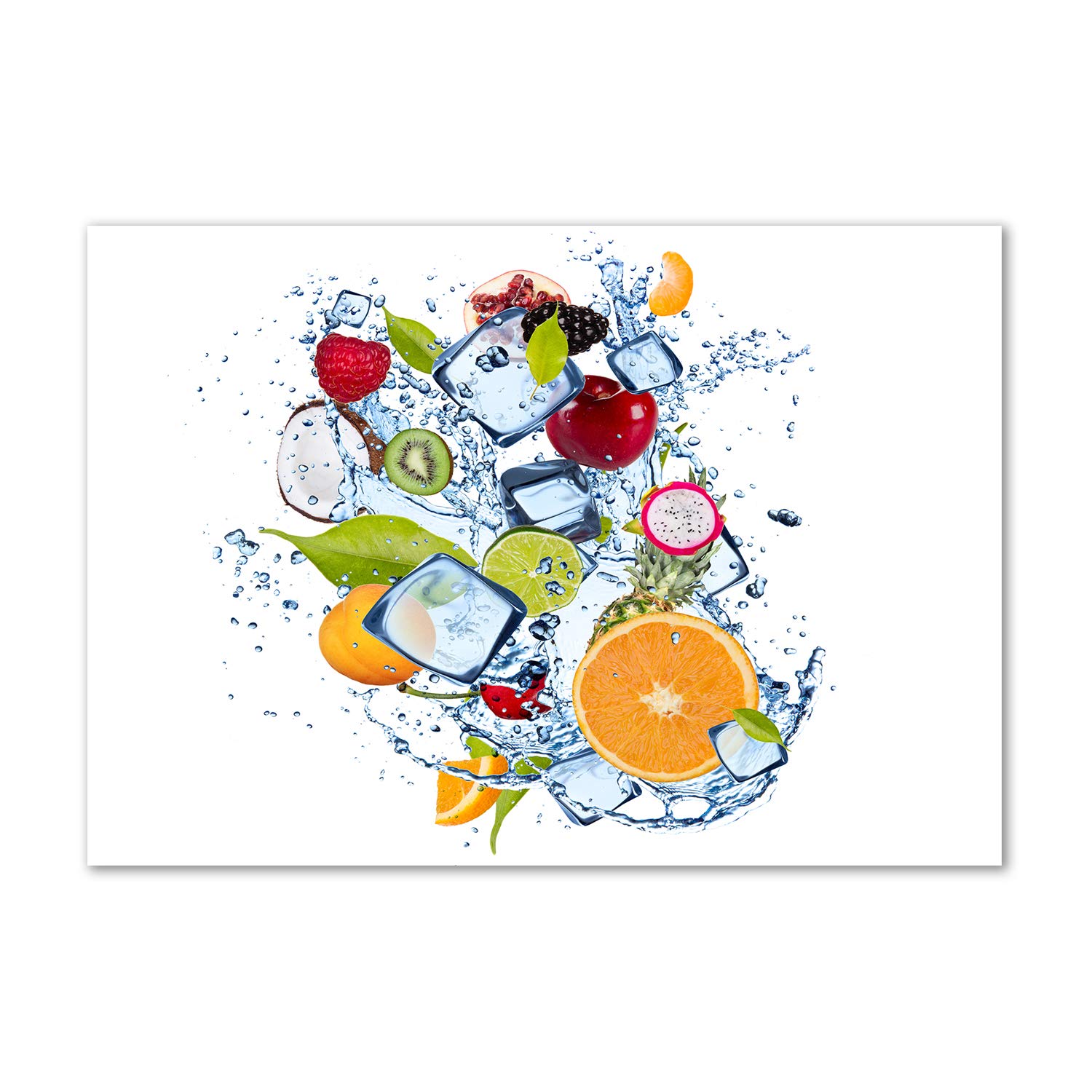 Tableau acrylique Fruta y Hielo image verre plastique déco murale Tulup