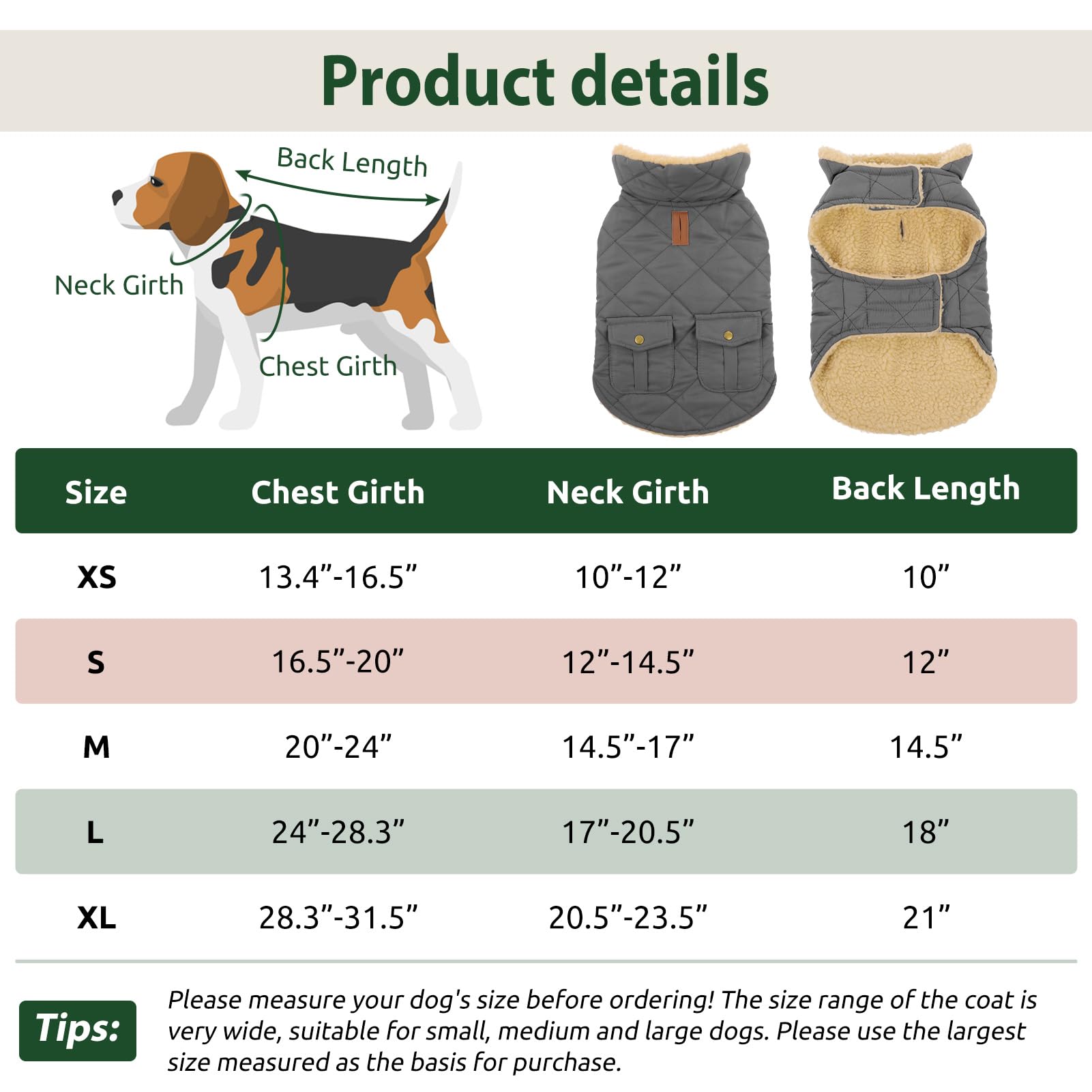 Abrigo Grande para Perro, Chaqueta cálida para Perros extragrandes, Abrigo de Invierno para Perro, Resistente al Viento, Abrigos para Clima frío, Chaqueta de Nieve para Perros, Ropa para Mascotas,