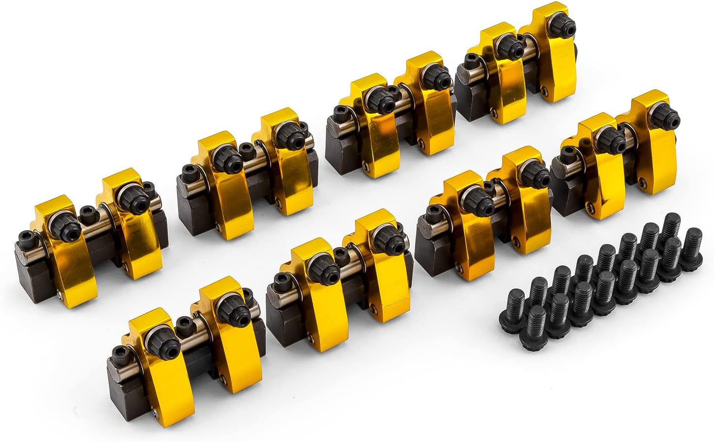 Speedmaster PCE261.1093.03 Compatible with Chevy SBC 350 1.5 Ratio Alum Shaft Mount Roller Rocker Arm Set -Zero Offset