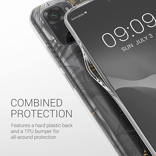 Miniatura 4 de kwmobile Funda de TPU compatible con Xiaomi Redmi Note 10  Note 10S - Funda TPU Funda para teléfono - Hada brillante oro rosatransparente