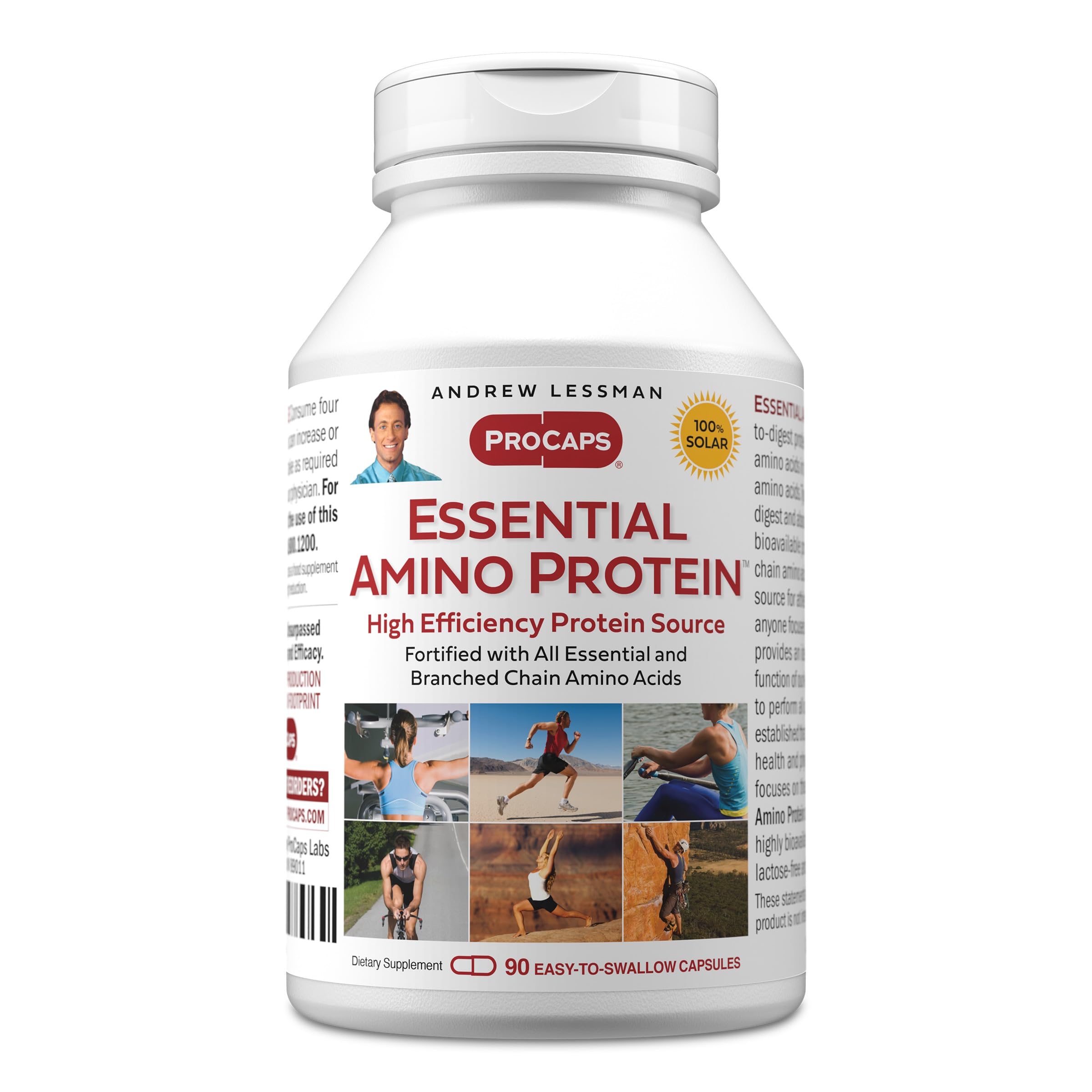 ANDREW LESSMAN ProCaps Essential Amino Protein, 90 Capsules 90 Count (Pack of 1)