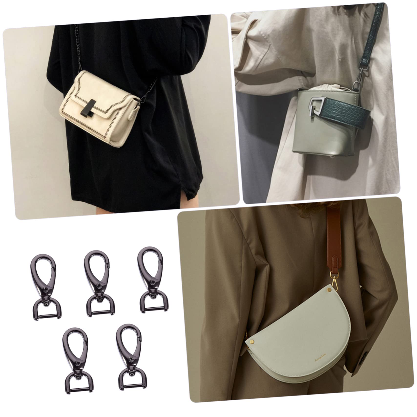 WRITWAA 15stücke Teiliges Taschenverschluss Zubehör Multifunktionale Schnallen Für Umhängetaschen Gepäck Und Schlüsselanhänger Abnehmbar Und Installieren Robustes Material Für