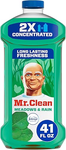 Mr. Clean Limpiador multiusos, limpiador de suelos para trapear el hogar, el baño y la cocina, líquido de limpieza para trapeador y cubo,